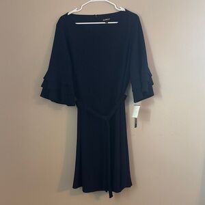 Navy Long Sleeve Dress